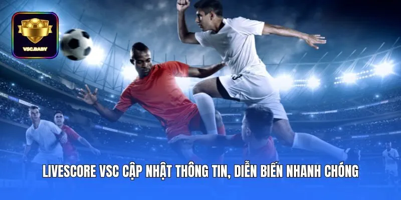 Livescore VSC cập nhật thông tin, diễn biến nhanh chóng